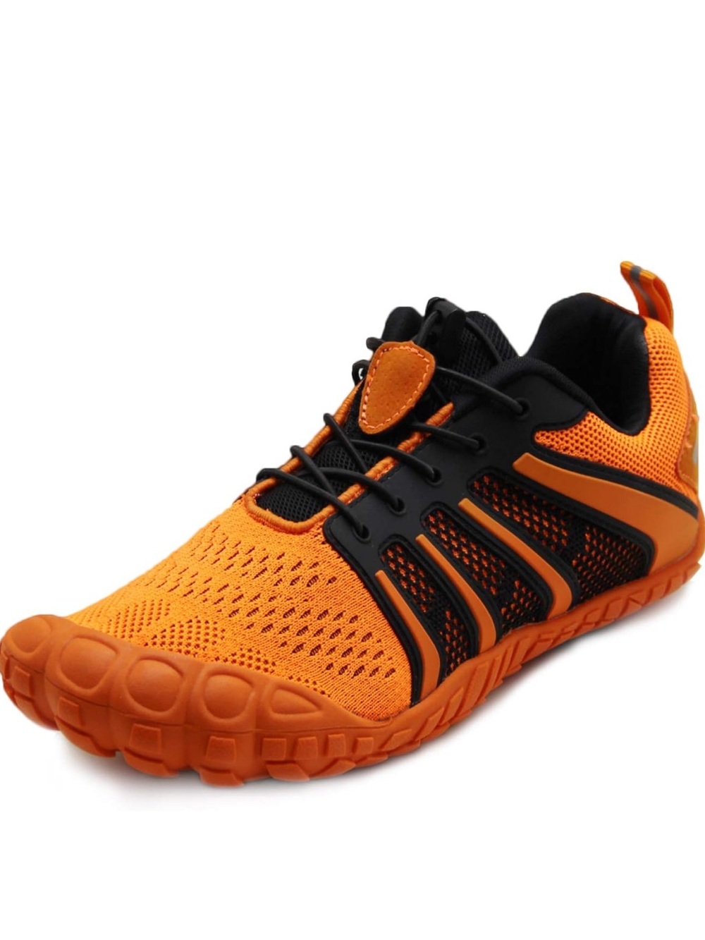 Men's/womens minimalist shoe wide toe  Orange and Black Water Shoe/ workout-